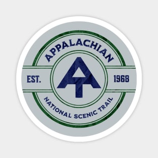 Appalachian National Scenic TRail AT Round Vintage Blue Magnet